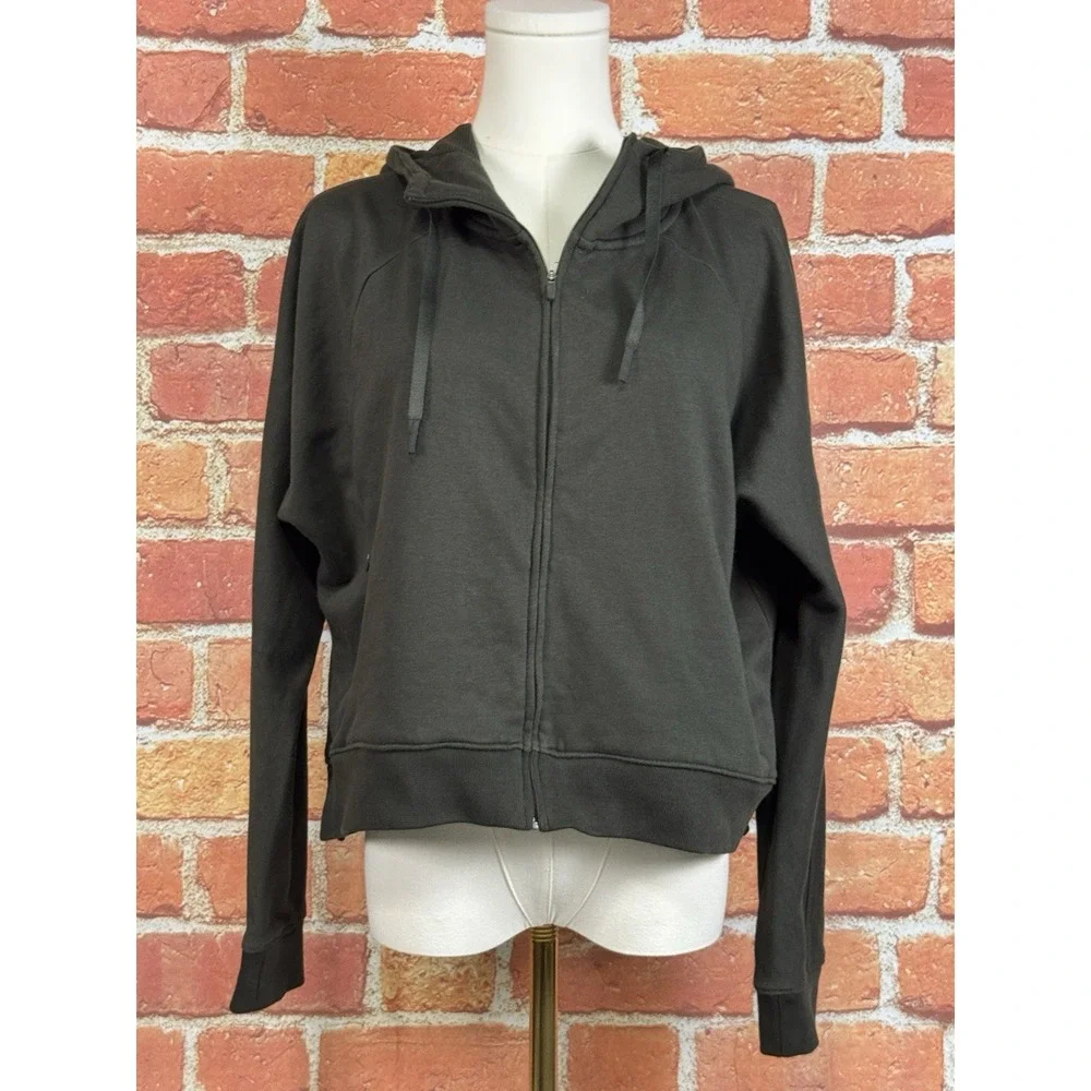 Nike Women's Dri-FIT Full Zip Vented Hoodie Jacket Green Size‎ Medium Pockets